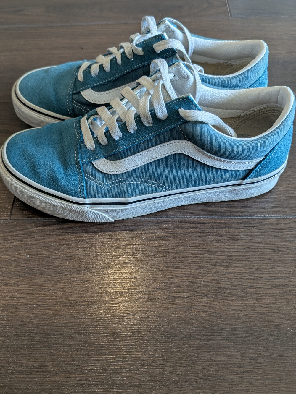 Vans Blue Old Skool Skate Shoe Womens Size 7.5 - Picture 5 of 8